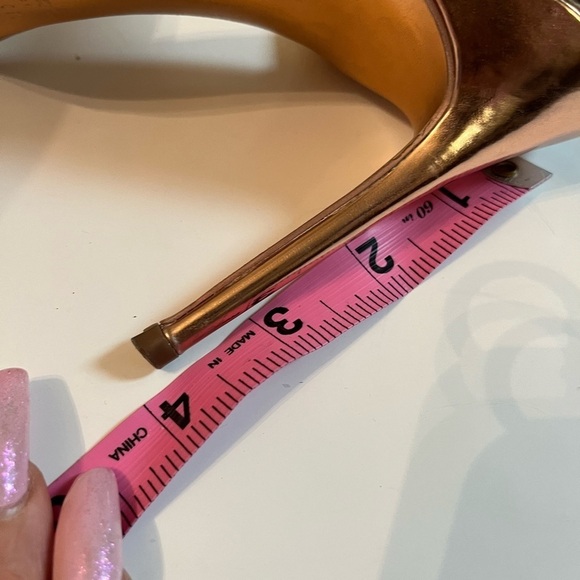 Ted Baker London Shoes Sz 8 Chablise Rose Gold Heels Mules - Picture 10 of 12
